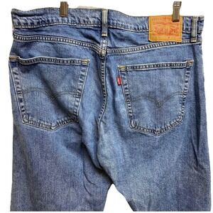 Levis 505 Jeans 36 X 32 Mens Blue Denim Regular Straight Casual Med Wash Casual